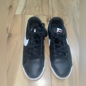 Nike black leather